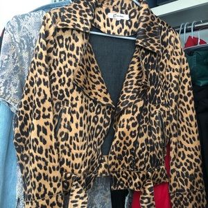LF leopard print blazer